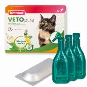 Beaphar Cat Spot On Repels Fleas - Капки против бълхи за котки и котенца над 12 седмици, 3 пипети 2